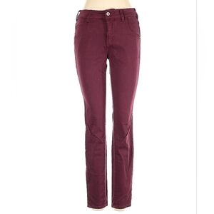 Anthropologie Pilcro And The Letterpress Burgundy Maroon Pants High End Trousers
